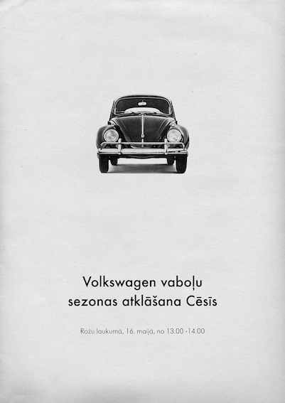Braucam uz Cēsīm Volkswagen vaboles lūkoties