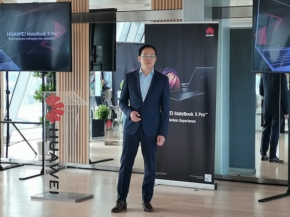 Huawei Baltijas valstu pārstāvis savā uzrunā bija konkrēts un lakonisks.
