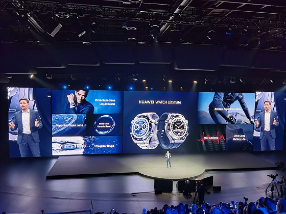 Huawei jaunumu prezentācija Minhenē: viedie tālruņi, pulksteņi, datori un pat austiņas!