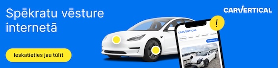 Auto vēstures atskaite ar CarVertical
