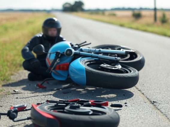 Pirmie kritušie - Valsts policija reģistrēja divus ceļu satiksmes negadījumus, kuros iesaistīti motociklu vadītāji